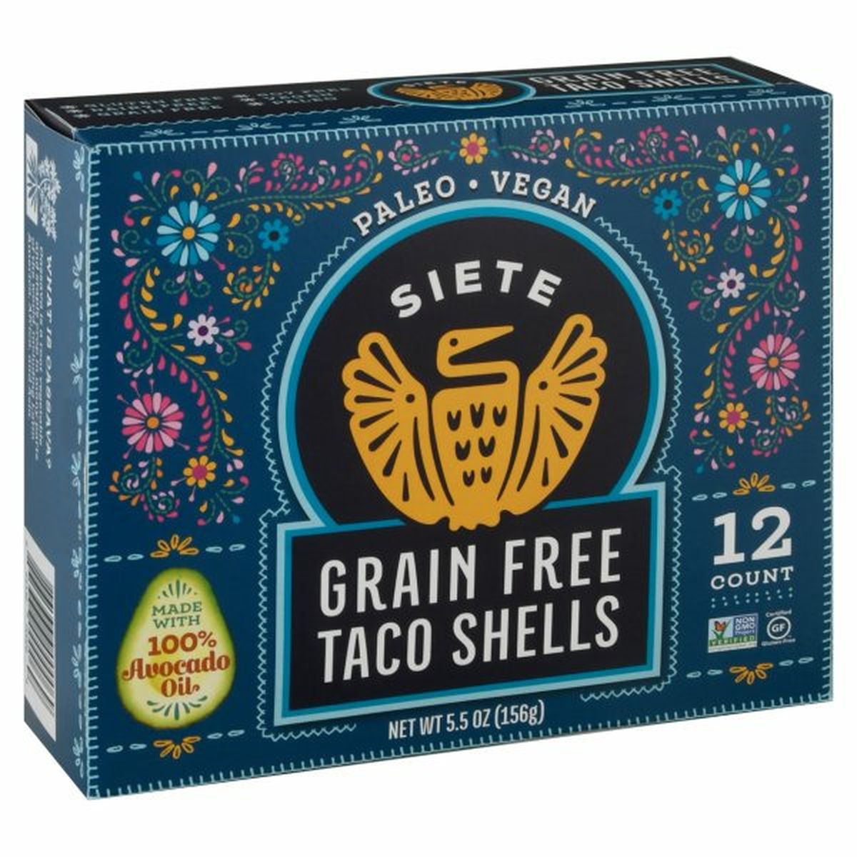 Calories in Siete Taco Shells, Grain Free
