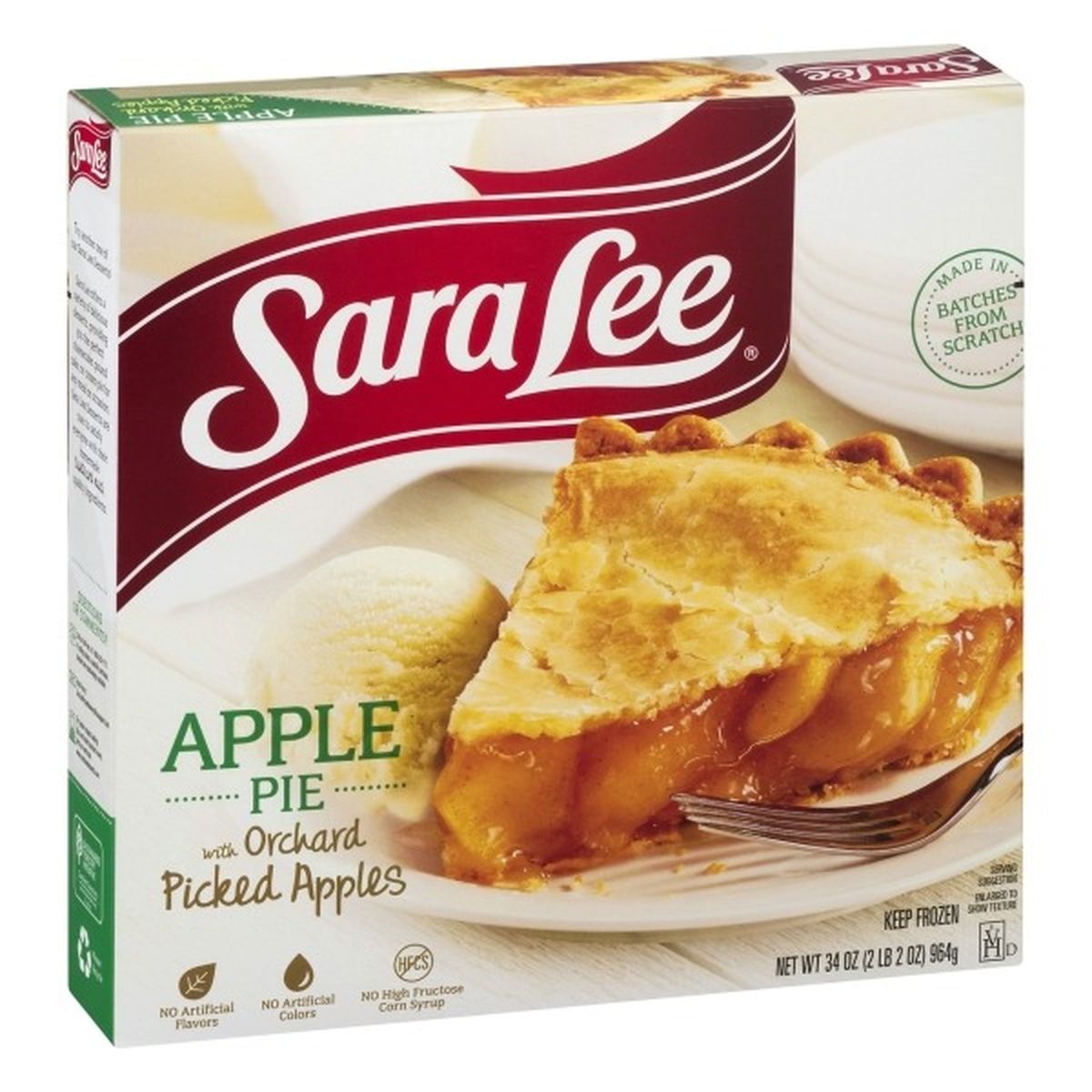 Calories in Sara Lee Pie, with Orchard Picked Apples, Apple