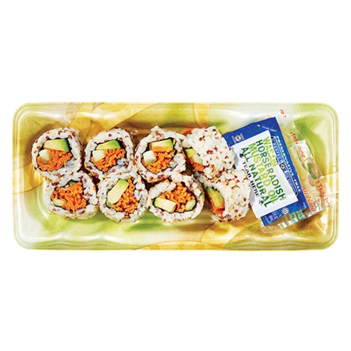 Calories in Wegmans Vegetable Roll with Quinoa Brown Rice (Vegetable)