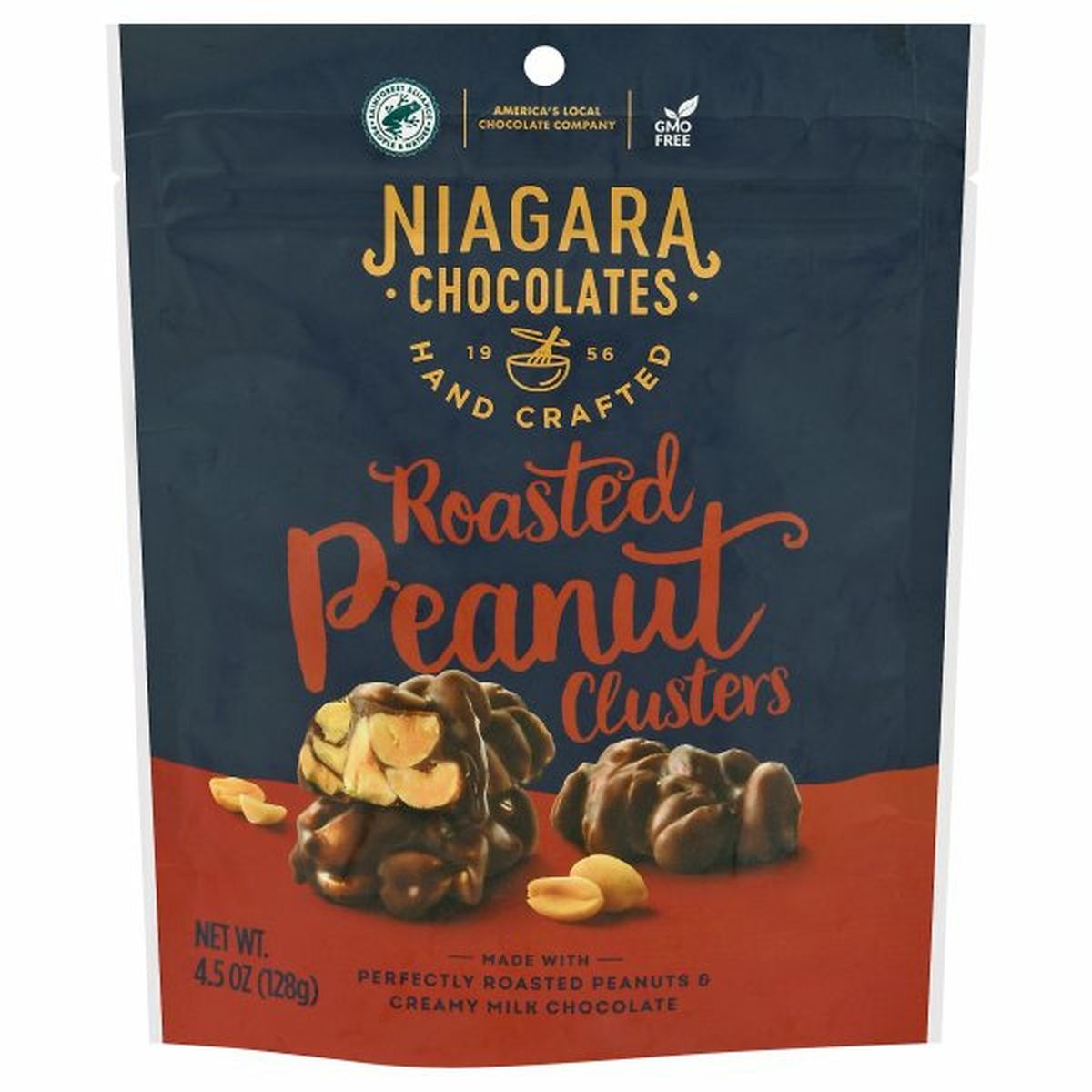 Calories in Niagara Chocolates Peanut Clusters, Roasted