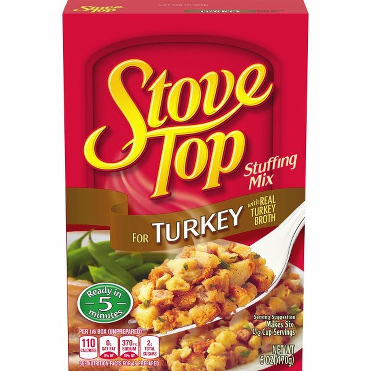 Calories in Kraft Stove Top Stuffing Mix, For Turkey