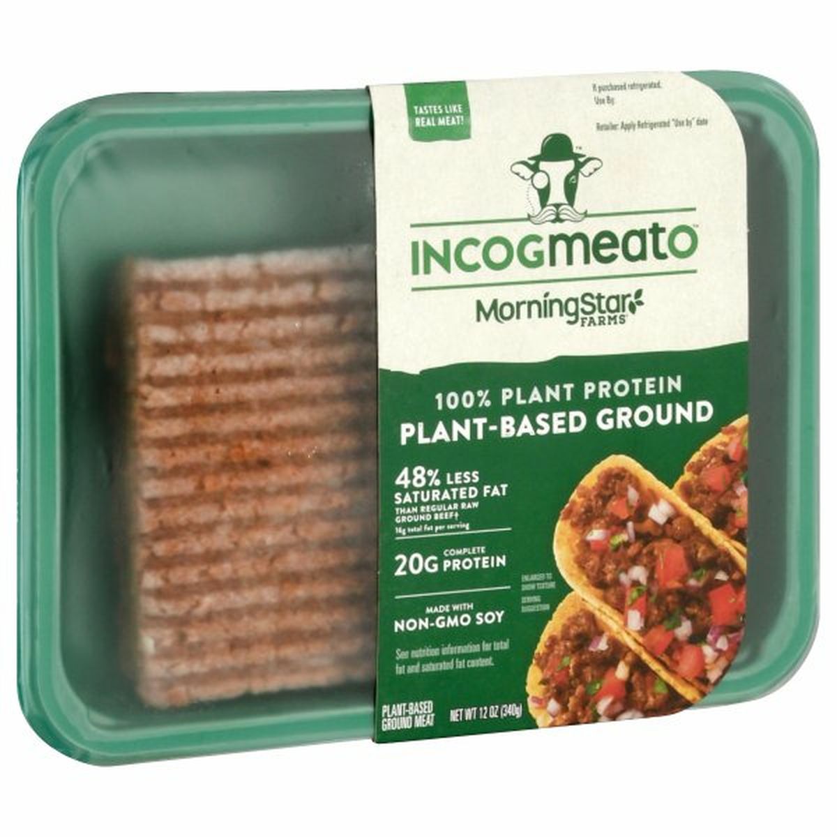Calories in MorningStar Farms Incogmeato Incogmeato Ground, Plant-Based