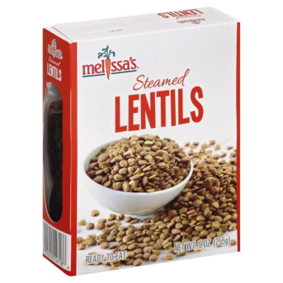 Calories in Melissa's Lentils, Steamed