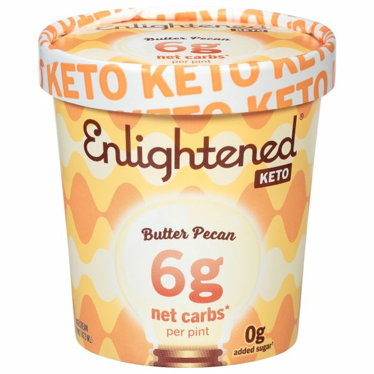 Calories in Enlightened Keto Ice Cream, Butter Pecan