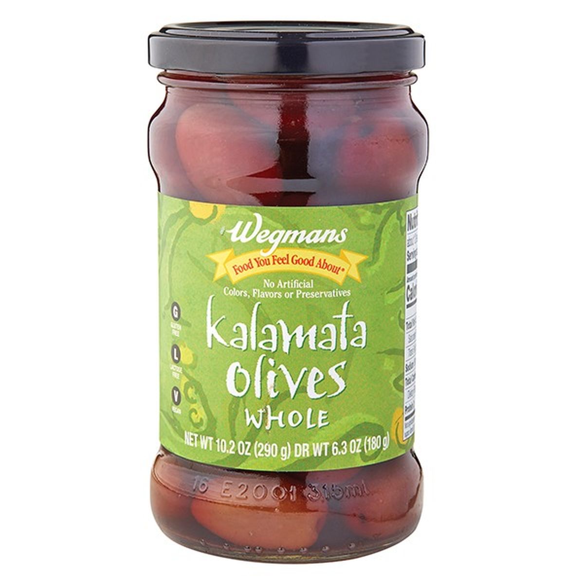 Calories in Wegmans Whole Kalamata Olives