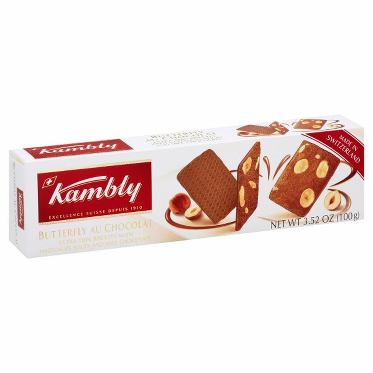 Calories in Kambly Butterfly Au Chocolat