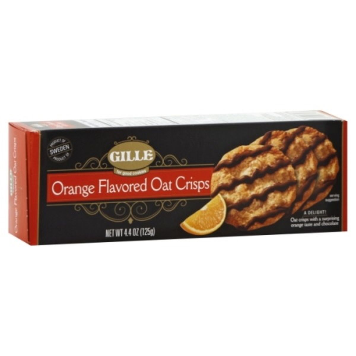 Calories in Gille Oat Crisps, Orange Flavored