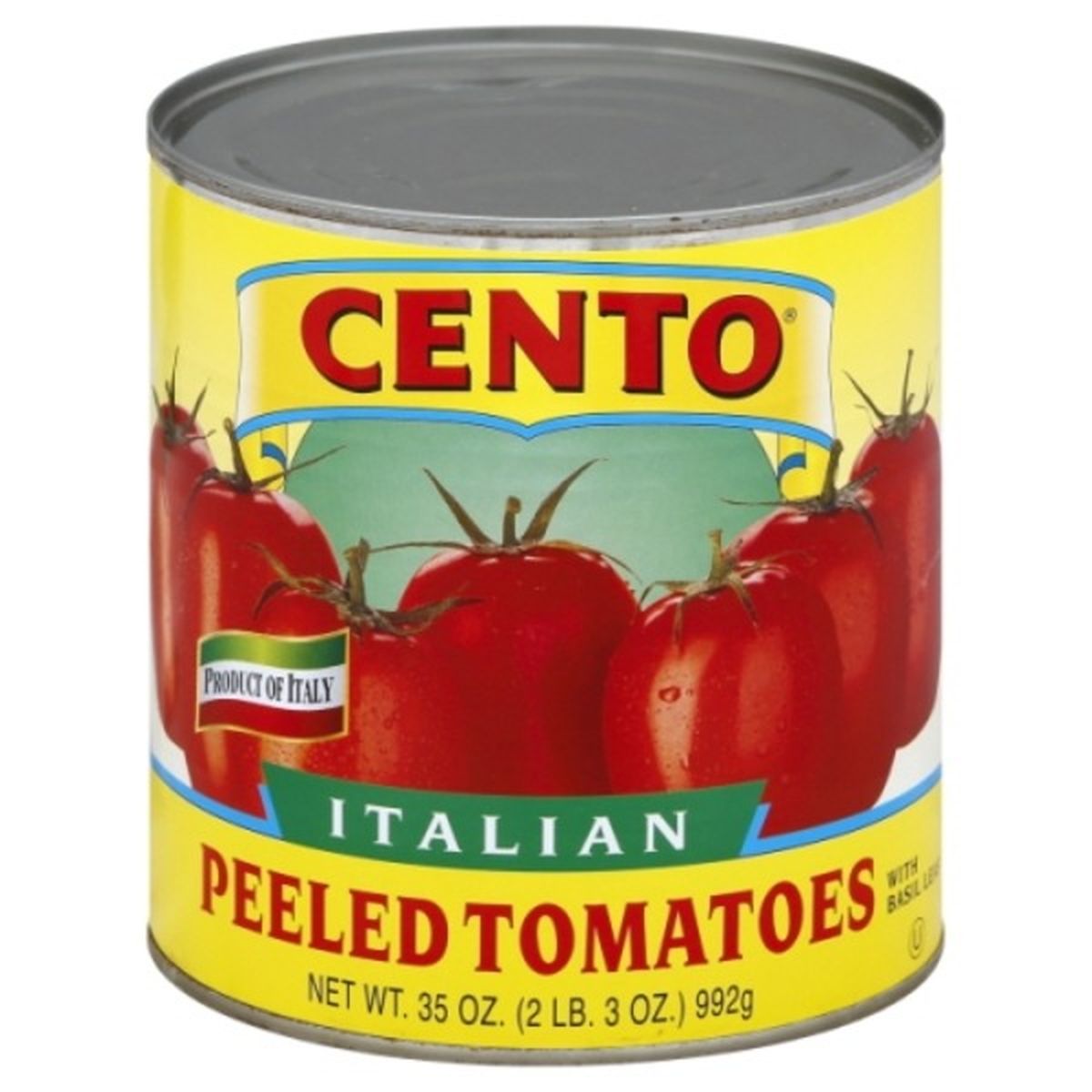 Calories in Cento Tomatoes, Italian, with Basil Leaf, Peeled