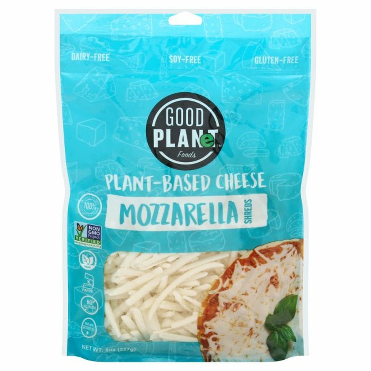 Calories in Good Planet Foods Cheese Shreds, Mozzarella