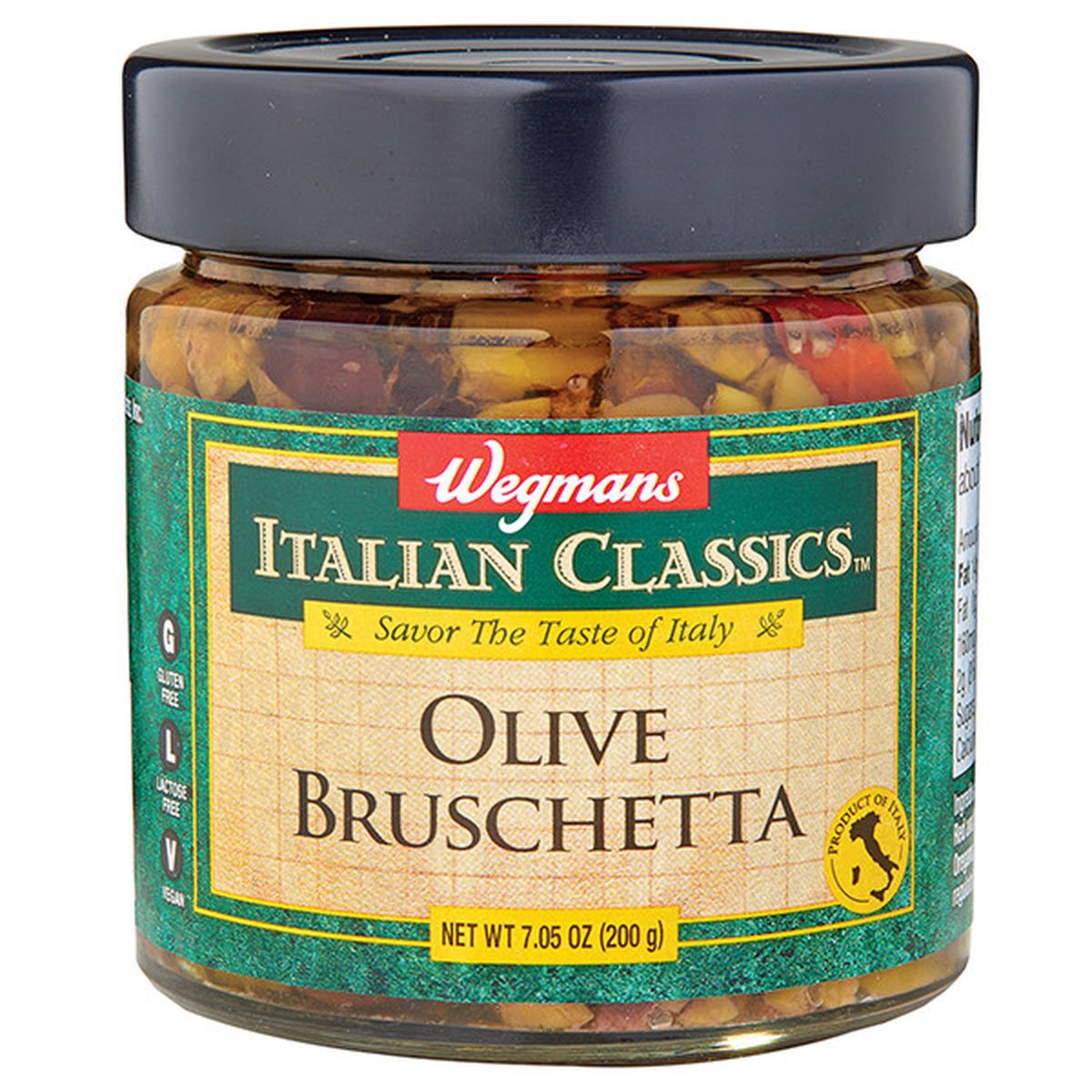 Calories in Wegmans Italian Classics Olive Bruschetta