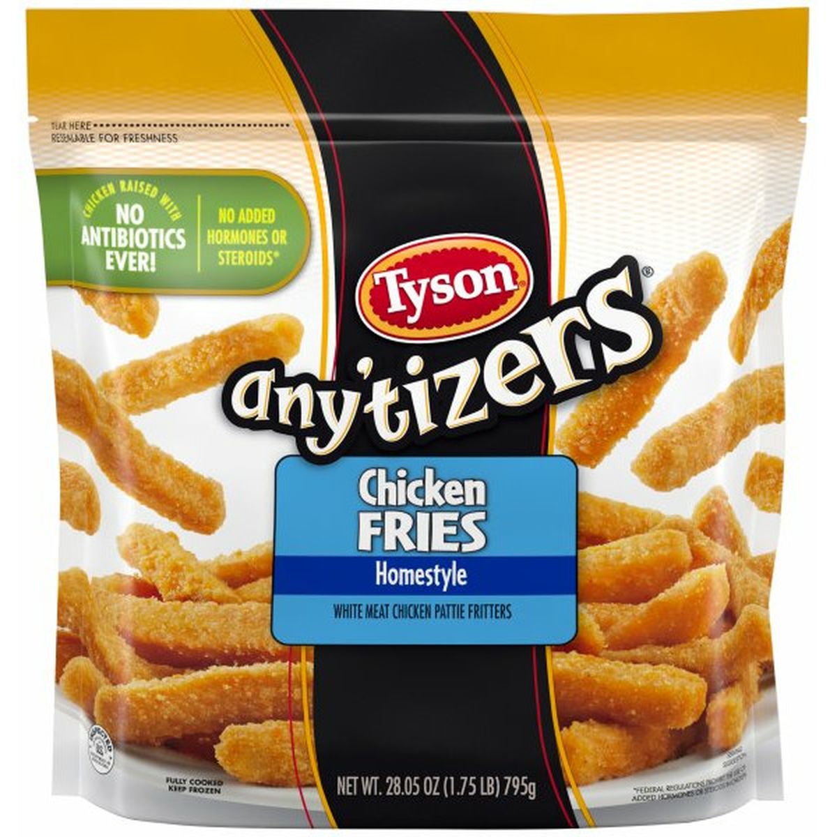 Calories in Tyson Any'tizers Tyson Any'tizers Homestyle Chicken Fries, (Frozen)