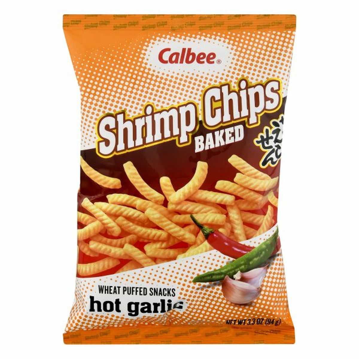 Calories in Calbee Shrimp Chips, Hot Garlic, Baked