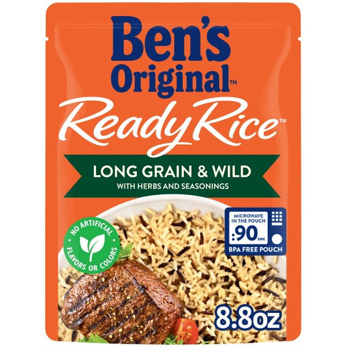 Calories in Ben's Original Ready Rice Rice, Long Grain & Wild