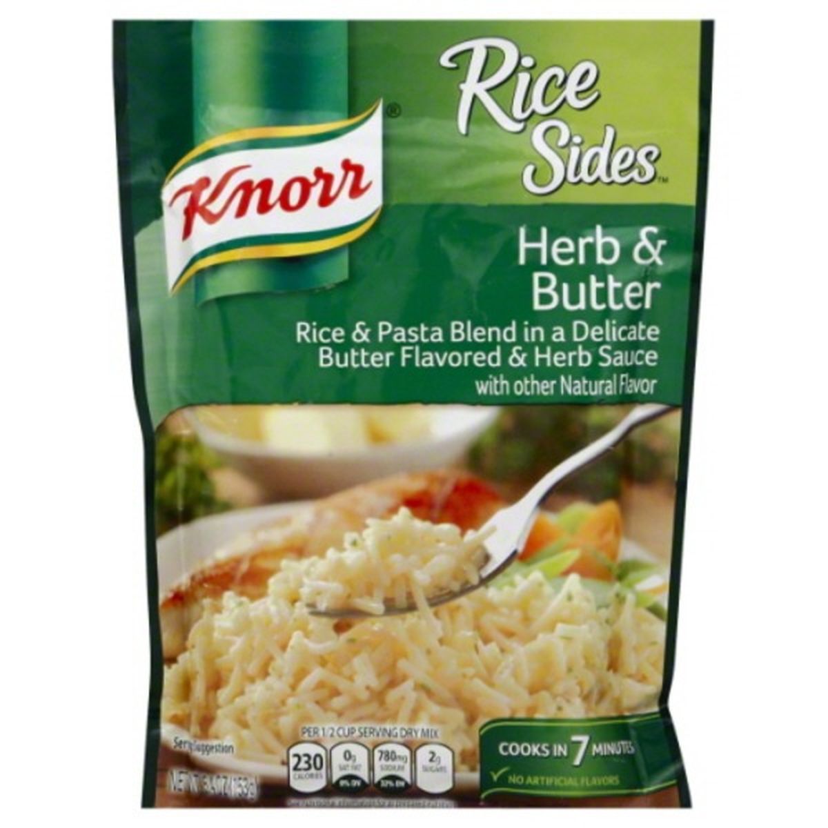 Calories in Knorr Rice Sides Herb & Butter