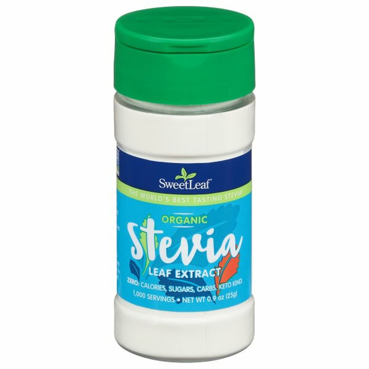 Calories in Sweet Leaf Tea Co Stevia, Organic, Leaf Extract