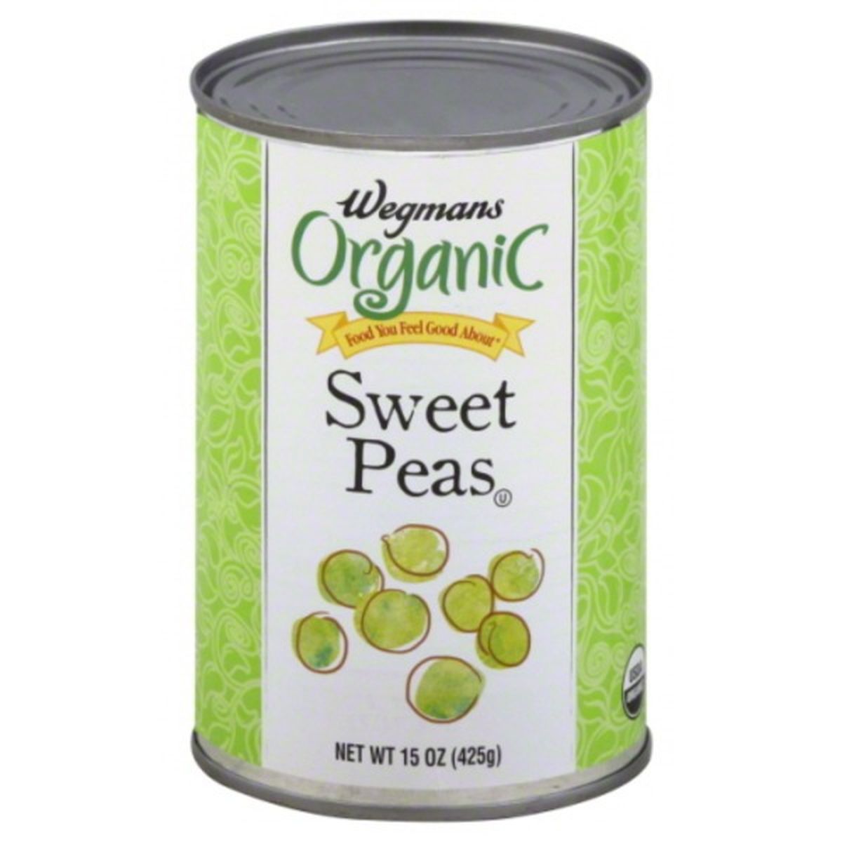 Calories in Wegmans Organic Sweet Peas