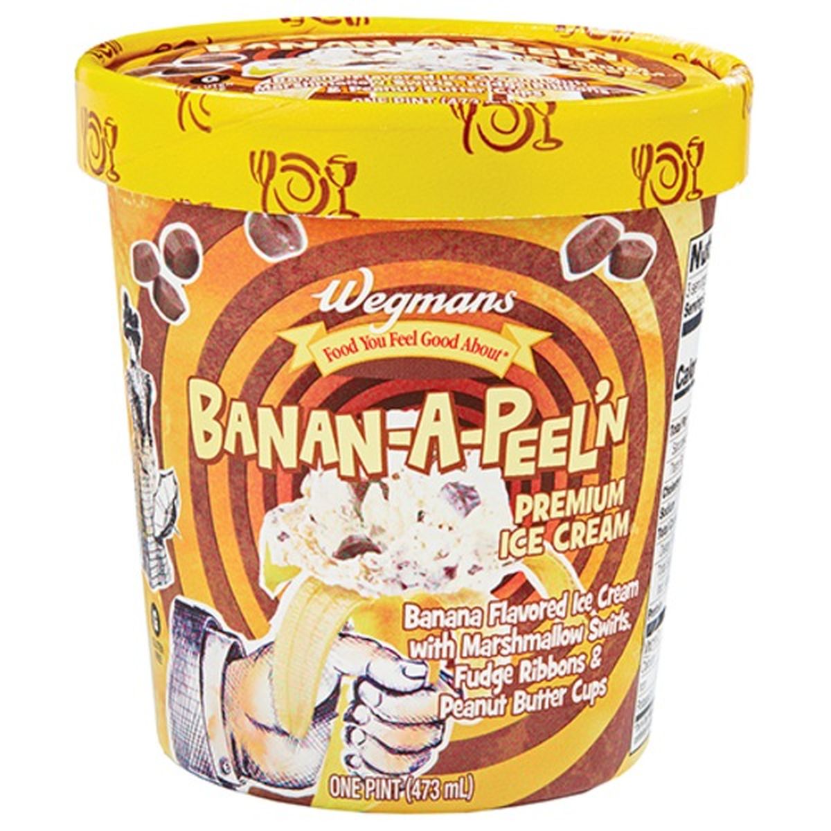 Calories in Wegmans Banan-A-Peel'n Premium Ice Cream
