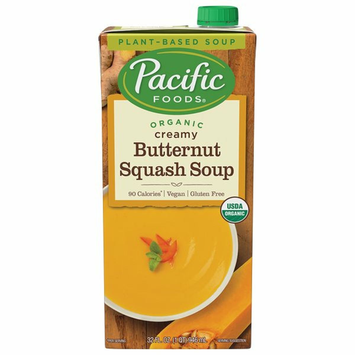 Calories in Pacific Soup, Organic, Butternut Squash, Creamy