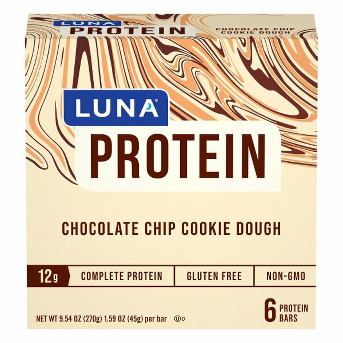 Calories in LUNA Protein Protein Bars, Chocolate Chip Cookie Dough