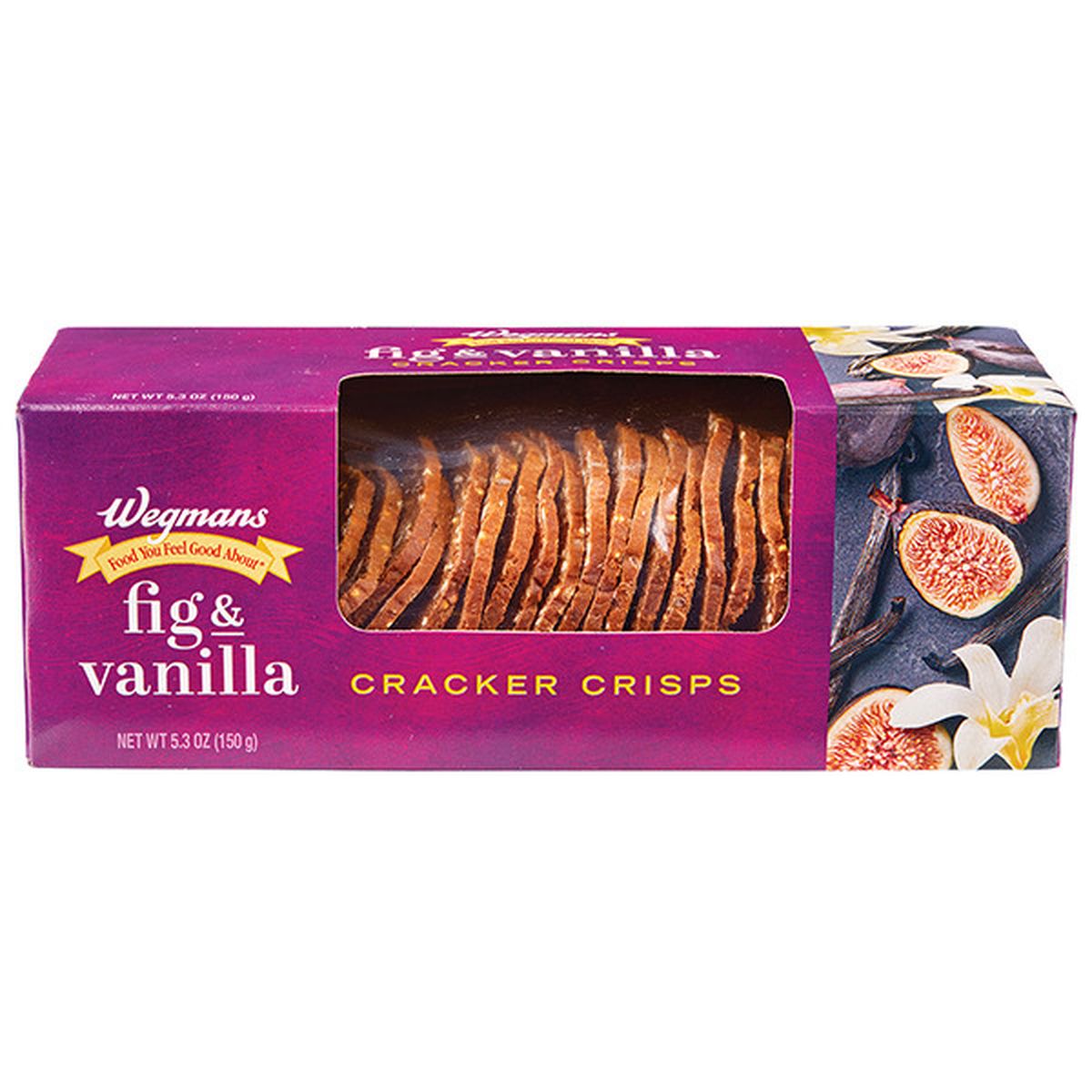 Calories in Wegmans Fig & Vanilla Cracker Crisps
