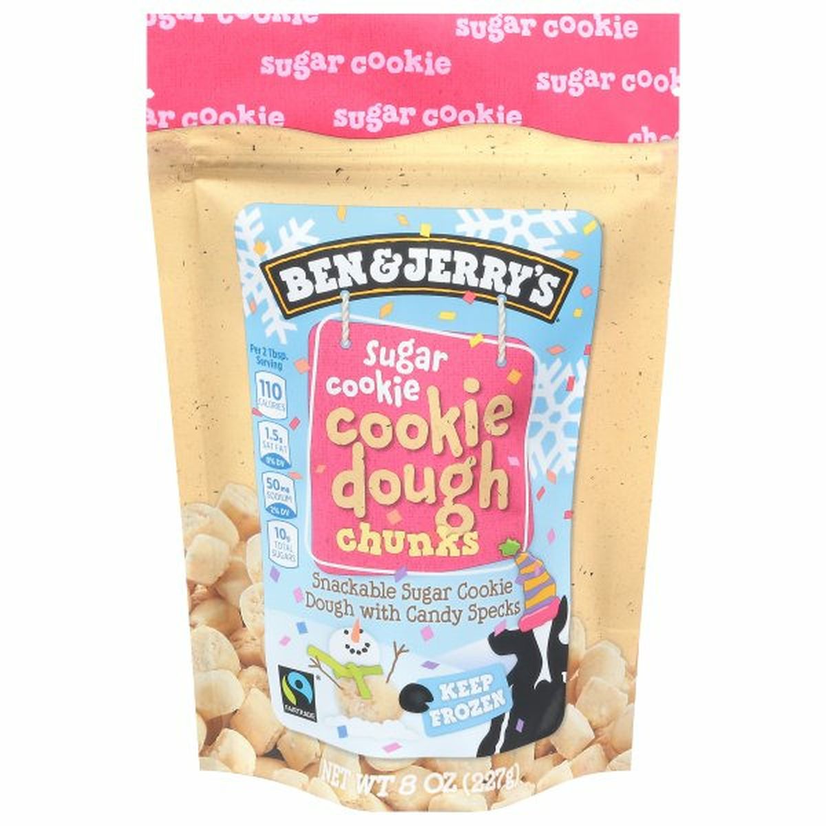 Calories in Ben & Jerry's Cookie Dough Chunks, Sugar Cookie