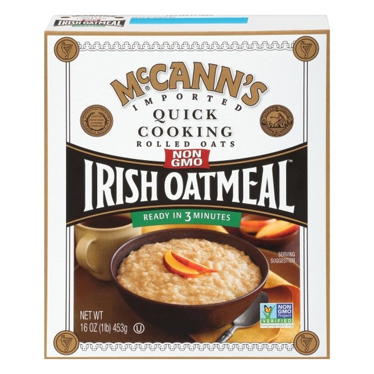Calories in McCann's Oatmeal, Irish, Quick Cooking