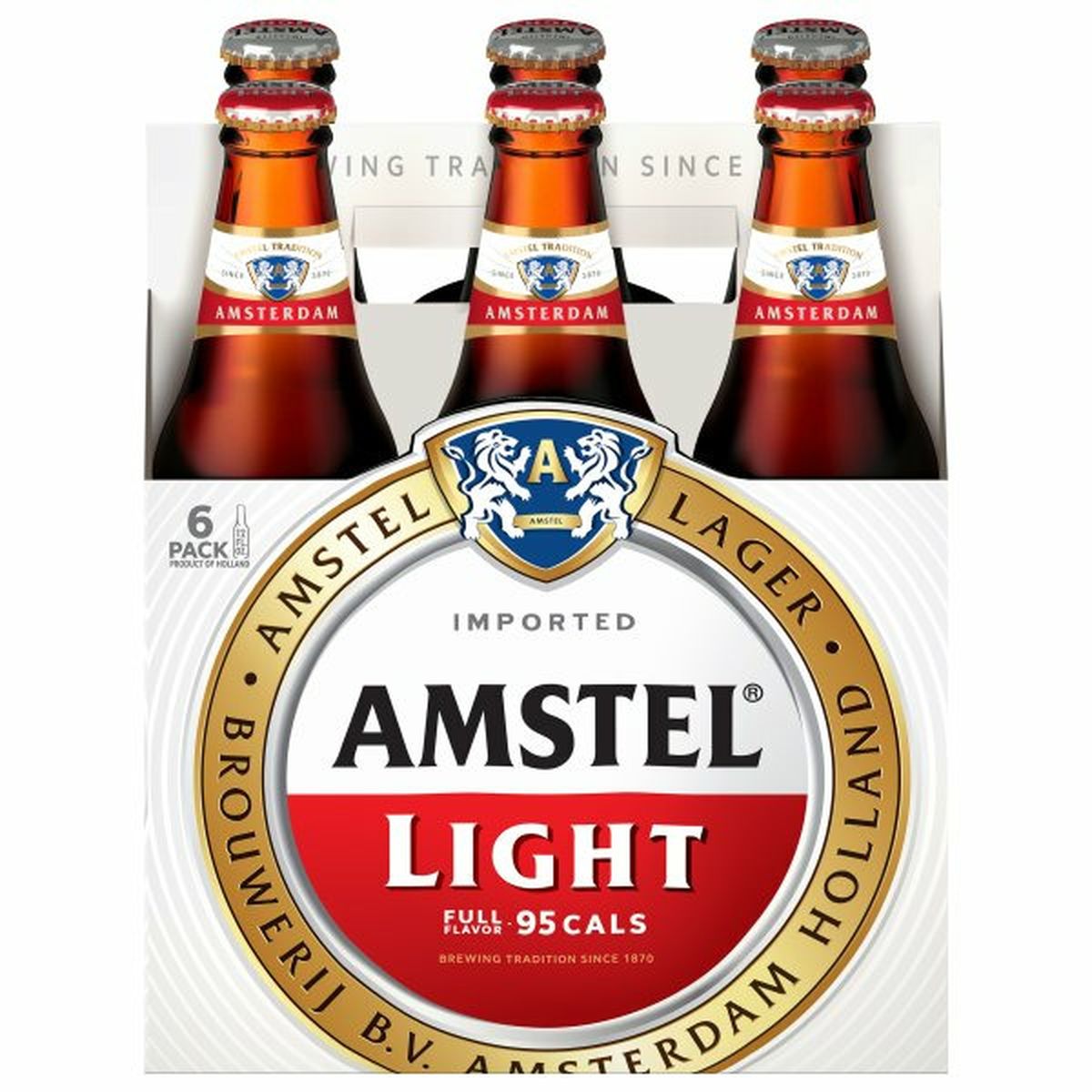 Calories in Amstel Light  6/12 oz bottles