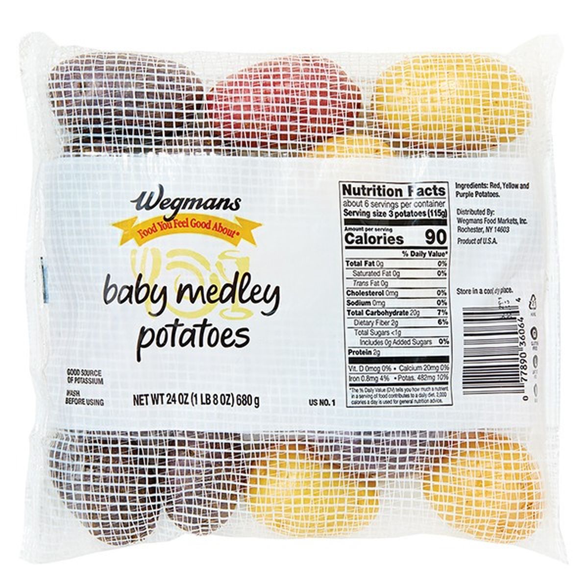 Calories in Wegmans Baby Medley Potatoes