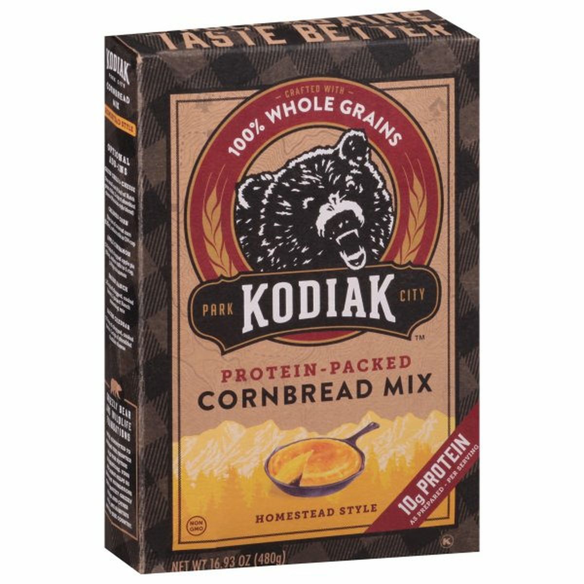 Calories in Kodiak Cornbread Mix, Homestead Style, Protein-Packed