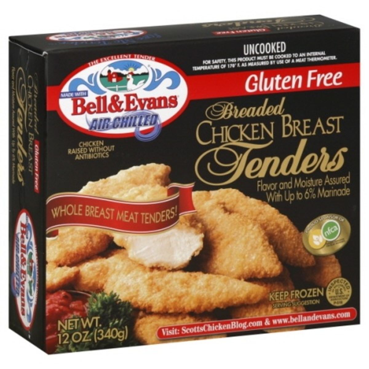 Calories in Bell & Evans Chicken Breast Tenders, Breaded