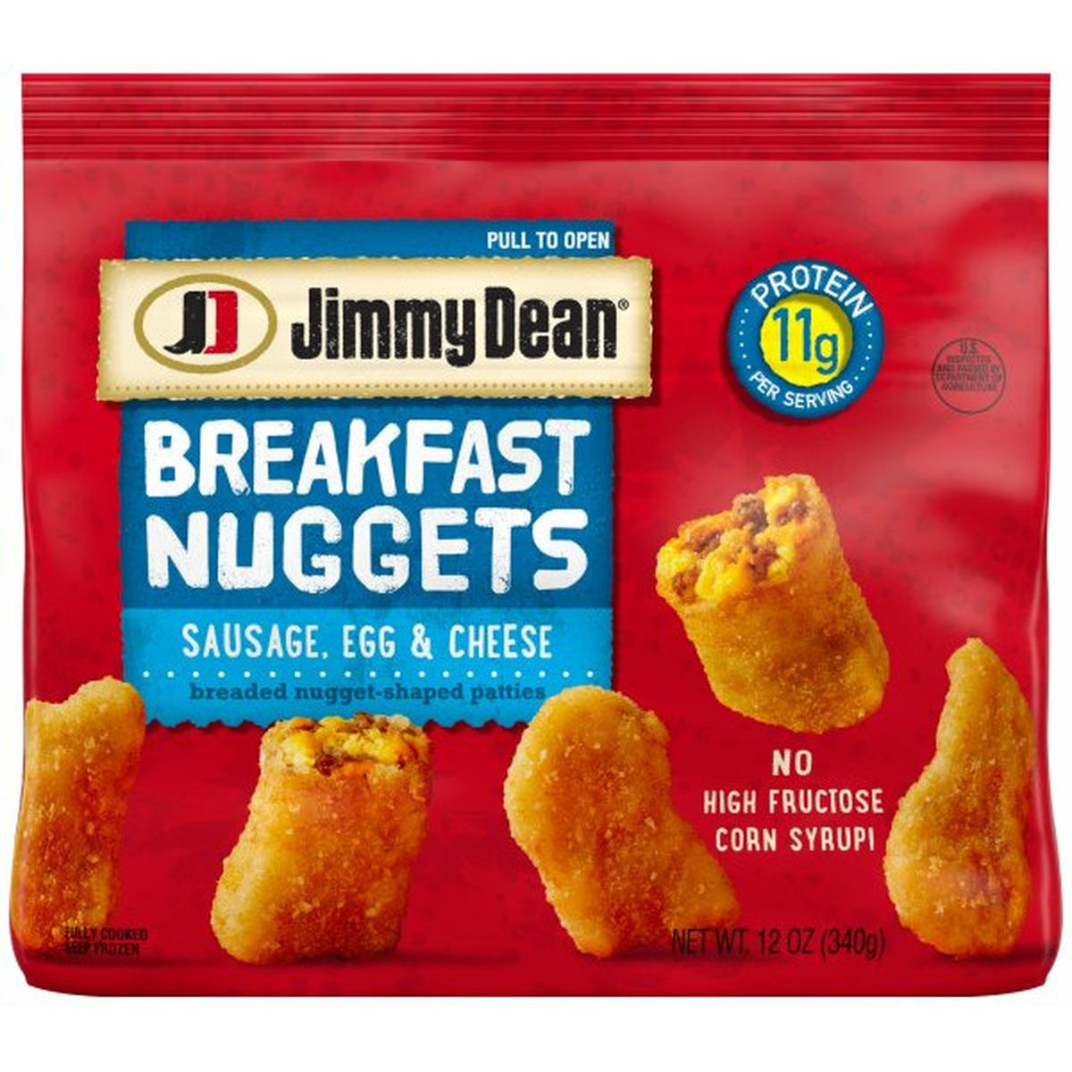 Calories in Jimmy Dean Breakfast Nuggets Sausage Egg and Cheese