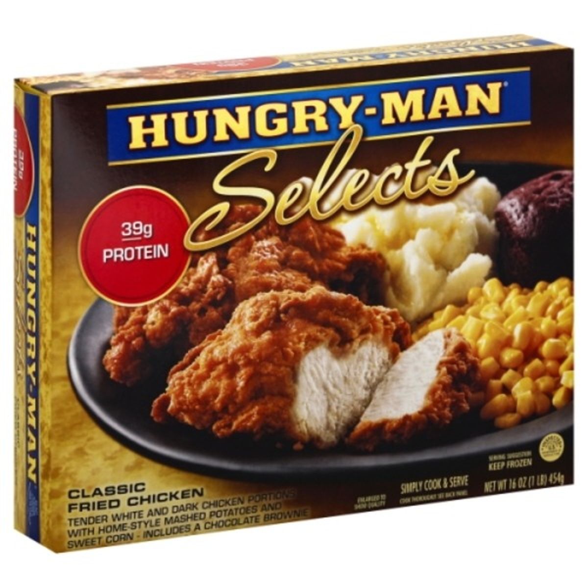 Calories in Hungry-Man Selects Classic Fried Chicken