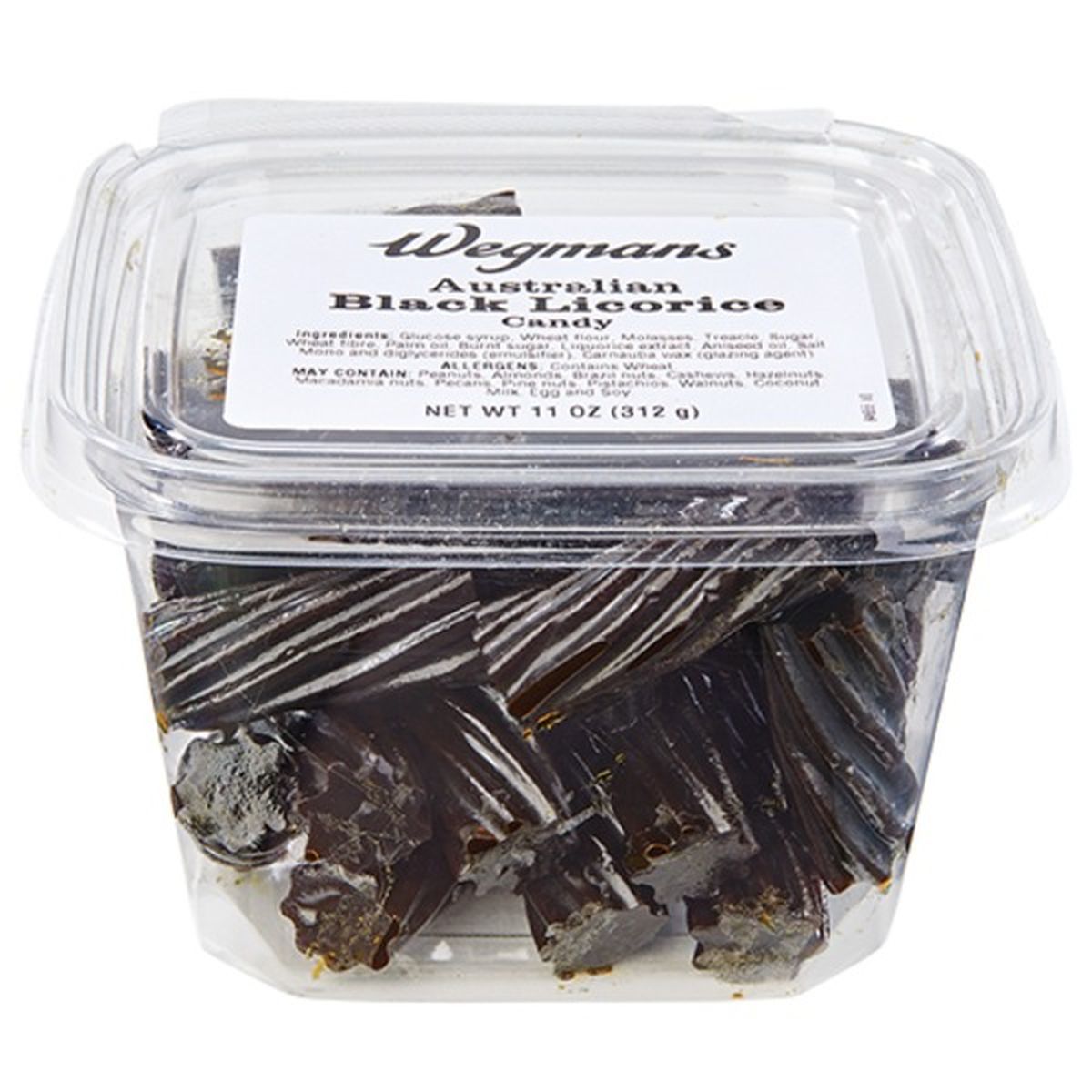 Calories in Wegmans Australian Black Licorice Candy