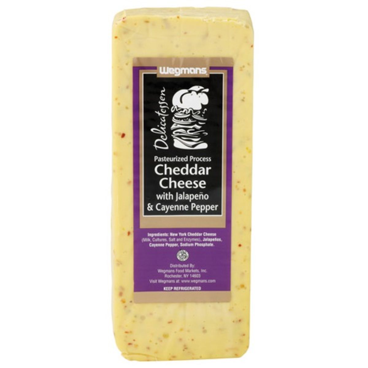 Calories in Wegmans Jalapeno & Cayenne Pepper Cheddar Cheese