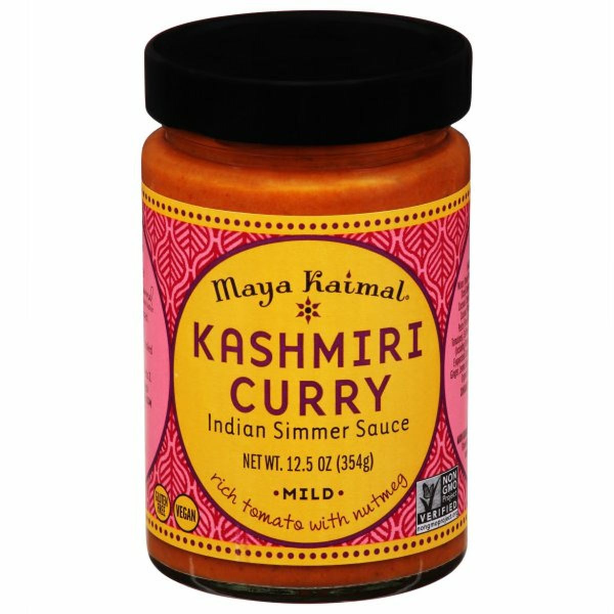 Calories in Maya Kaimal Indian Simmer Sauce, Kashmiri Curry, Mild