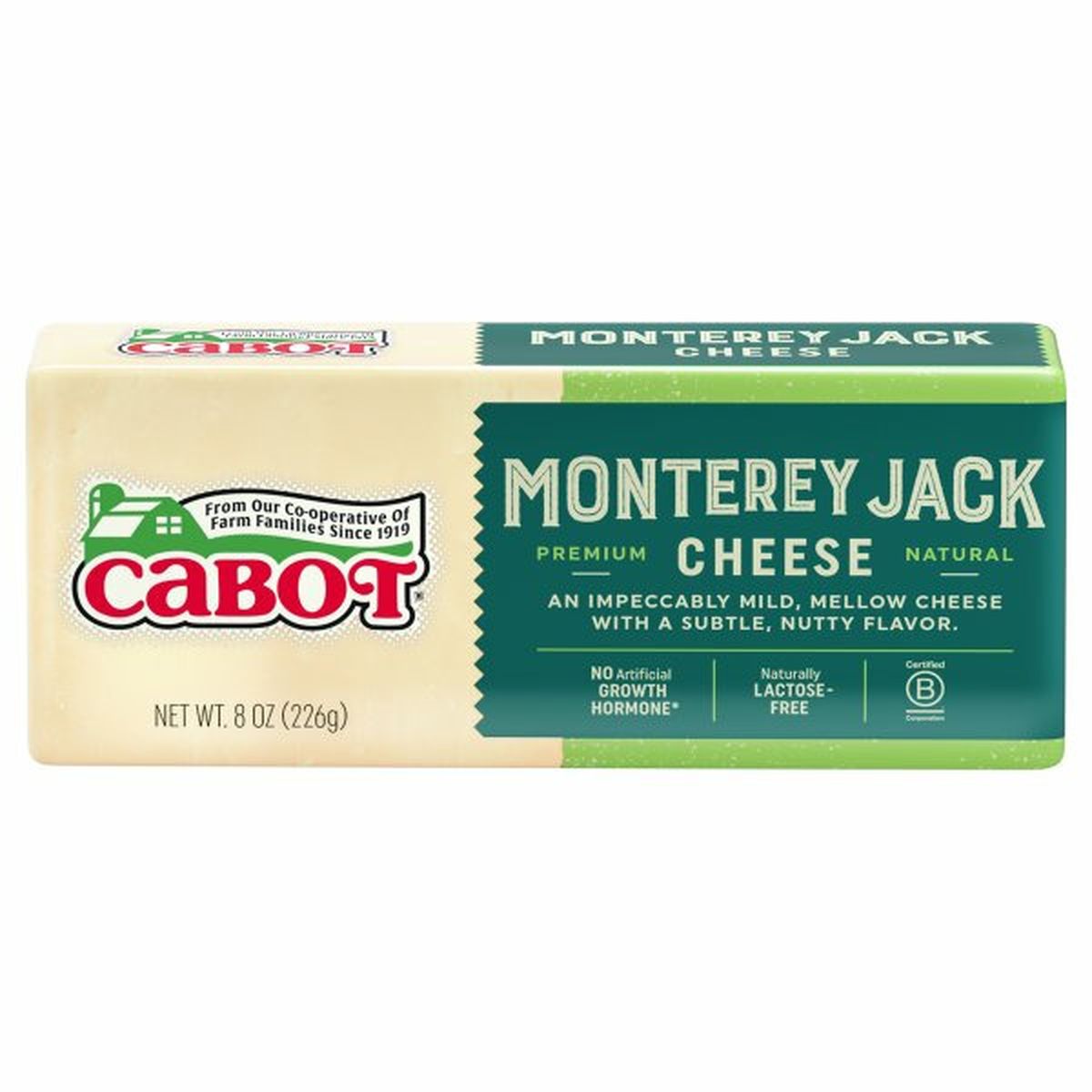 Calories in Cabot Cheese, Monterey Jack