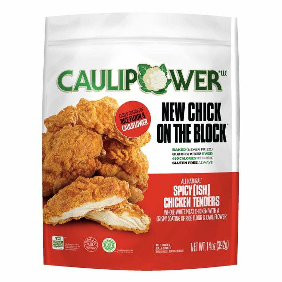 Calories in Caulipower New Chick on the Block Chicken Tenders, Spicy(Ish)