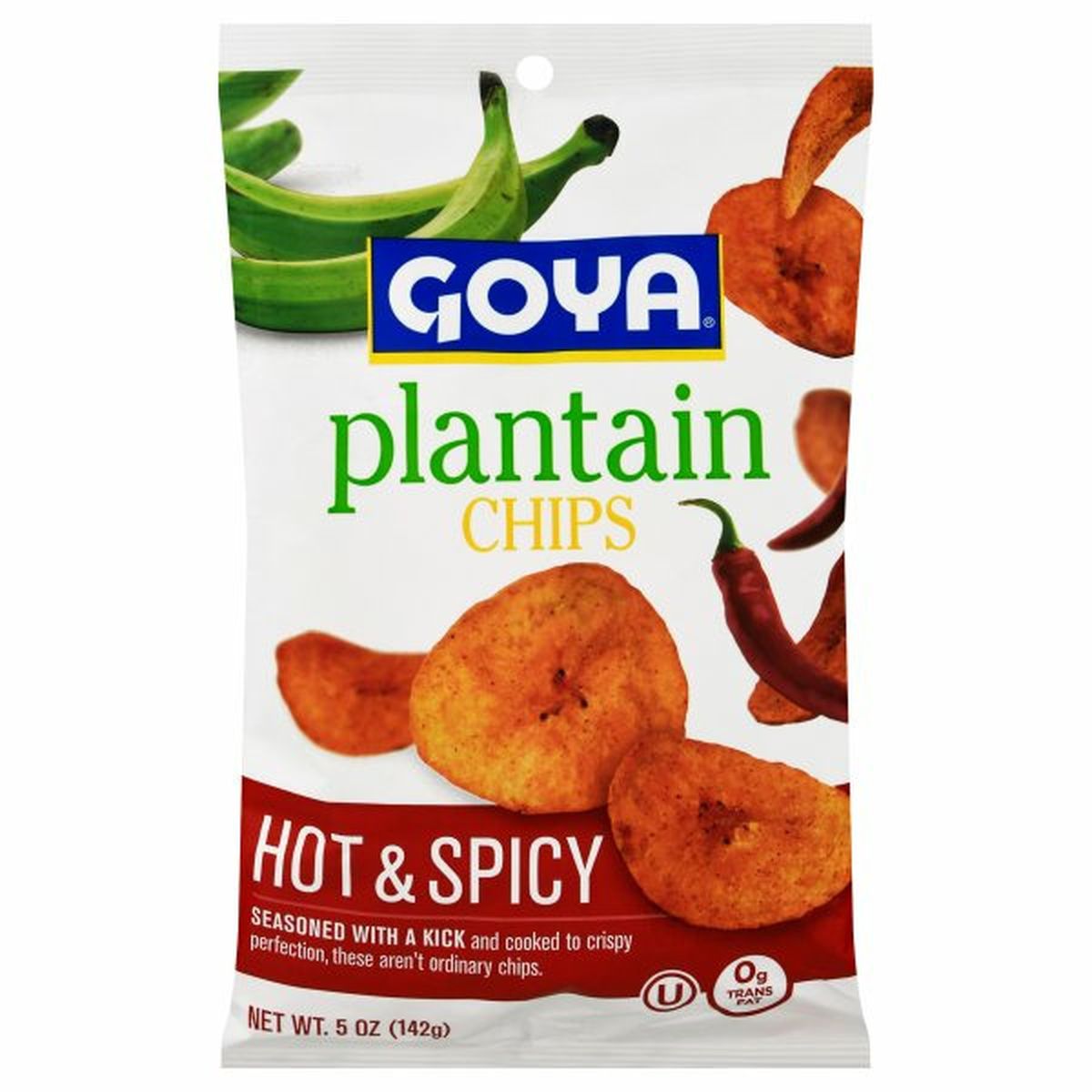Calories in Goya Plantain Chips, Hot & Spicy