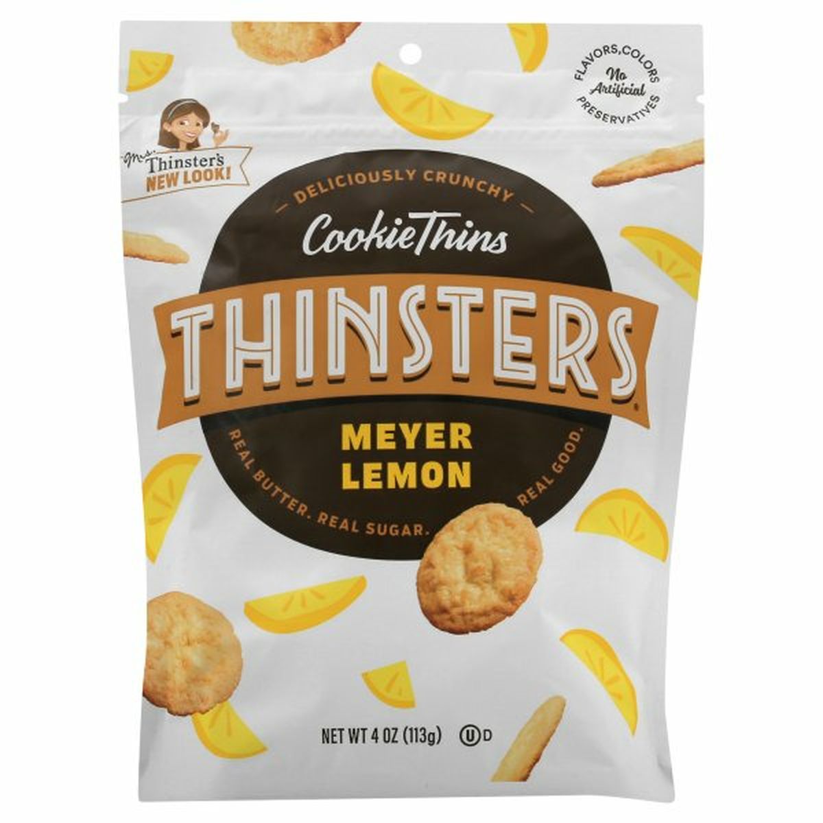 Calories in Thinsters Cookie Thins, Meyer Lemon