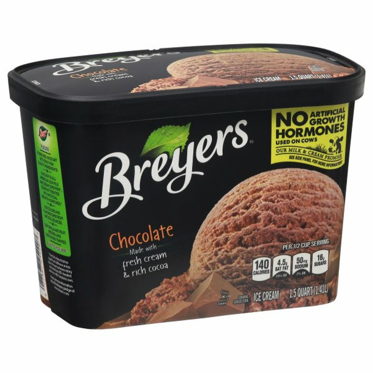 Calories in Breyers Ice Cream, Chocolate