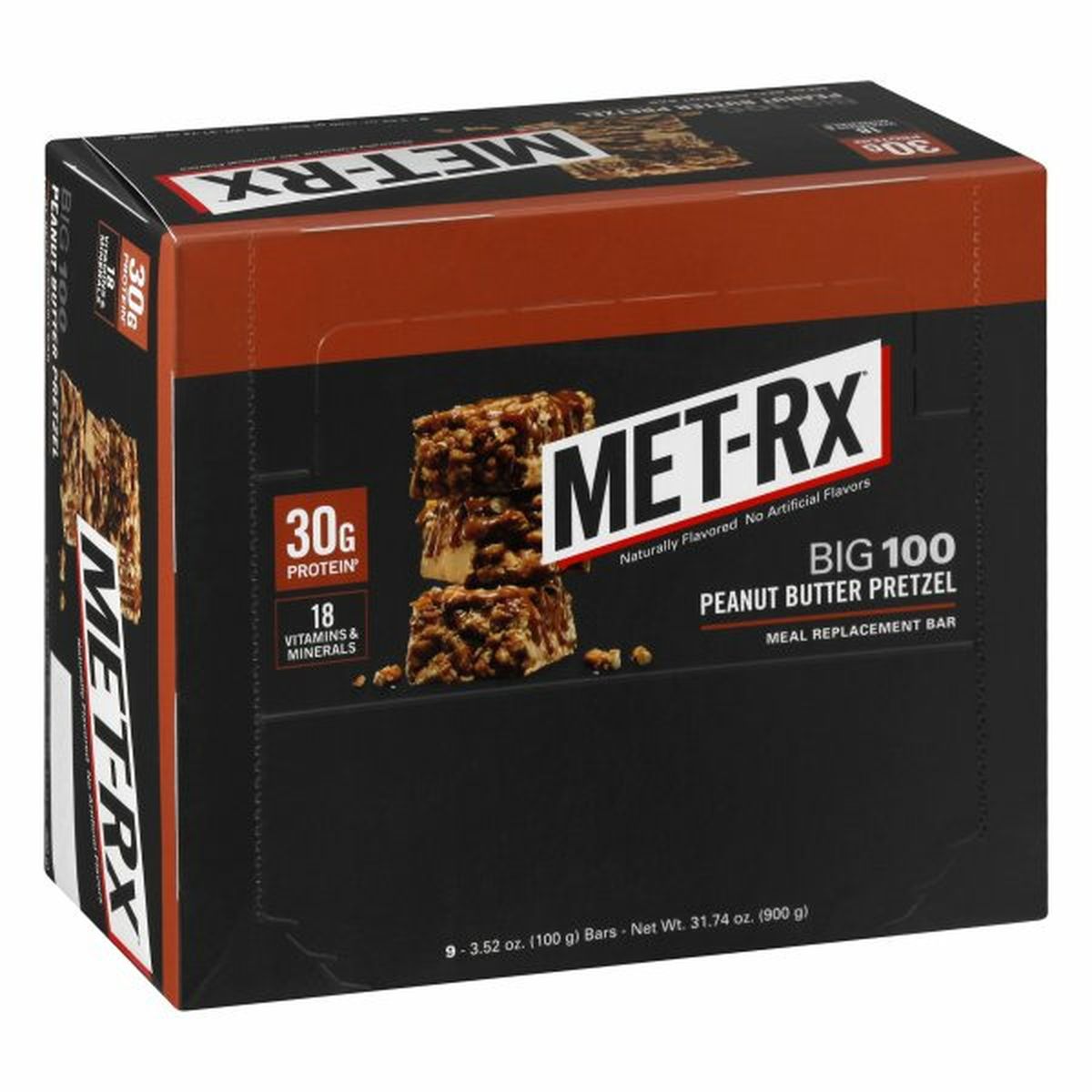 Calories in MET Rx Meal Replacement Bar, Peanut Butter Pretzel, Big 100