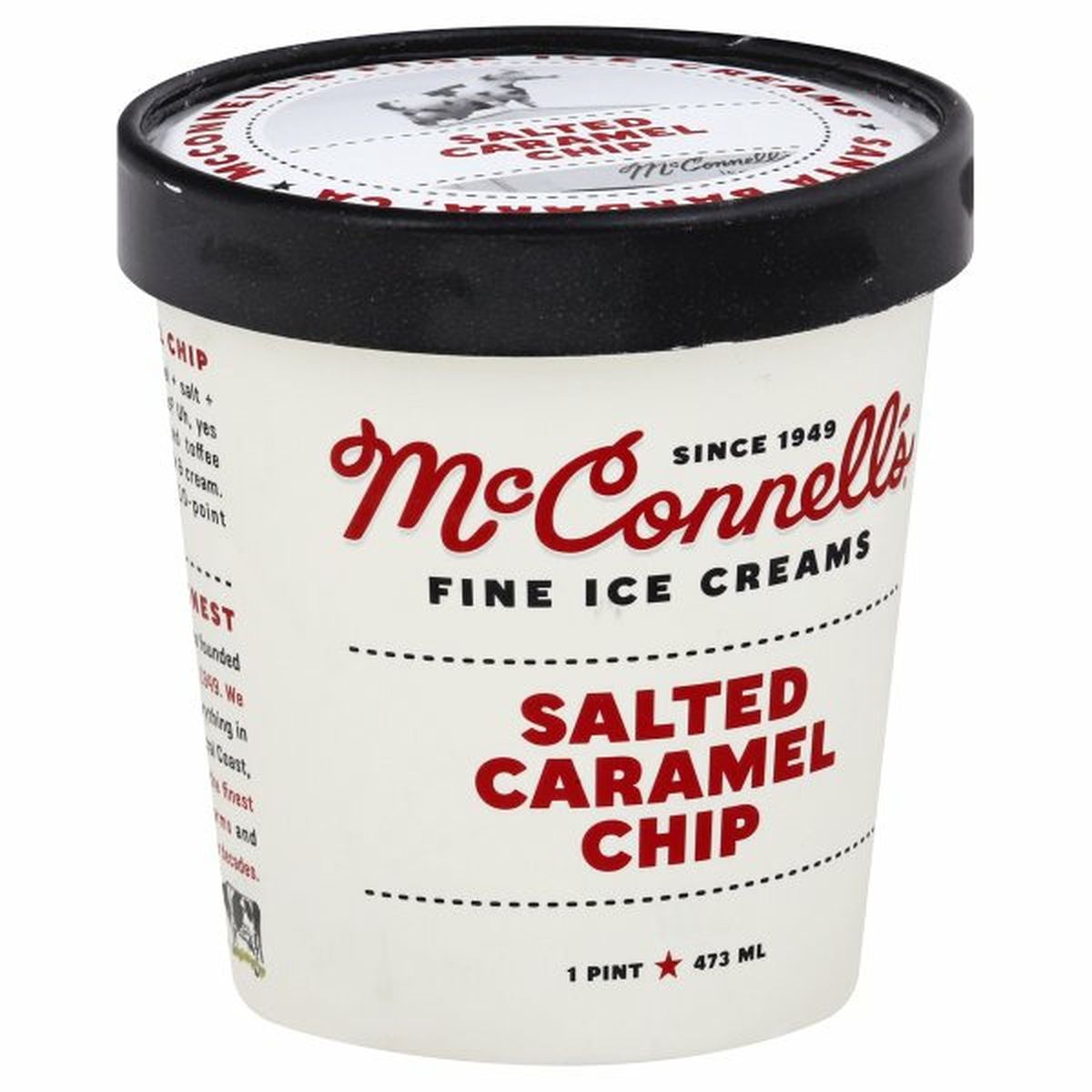 Calories in McConnell's Ice Cream, Salted Caramel Chip
