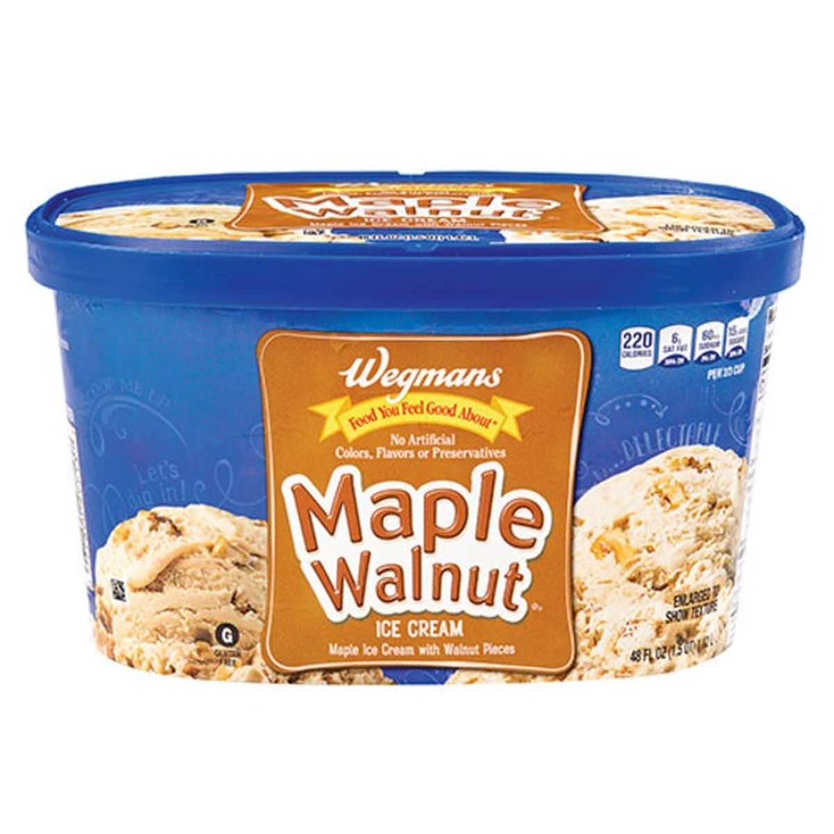 Calories in Wegmans Maple Walnut Ice Cream