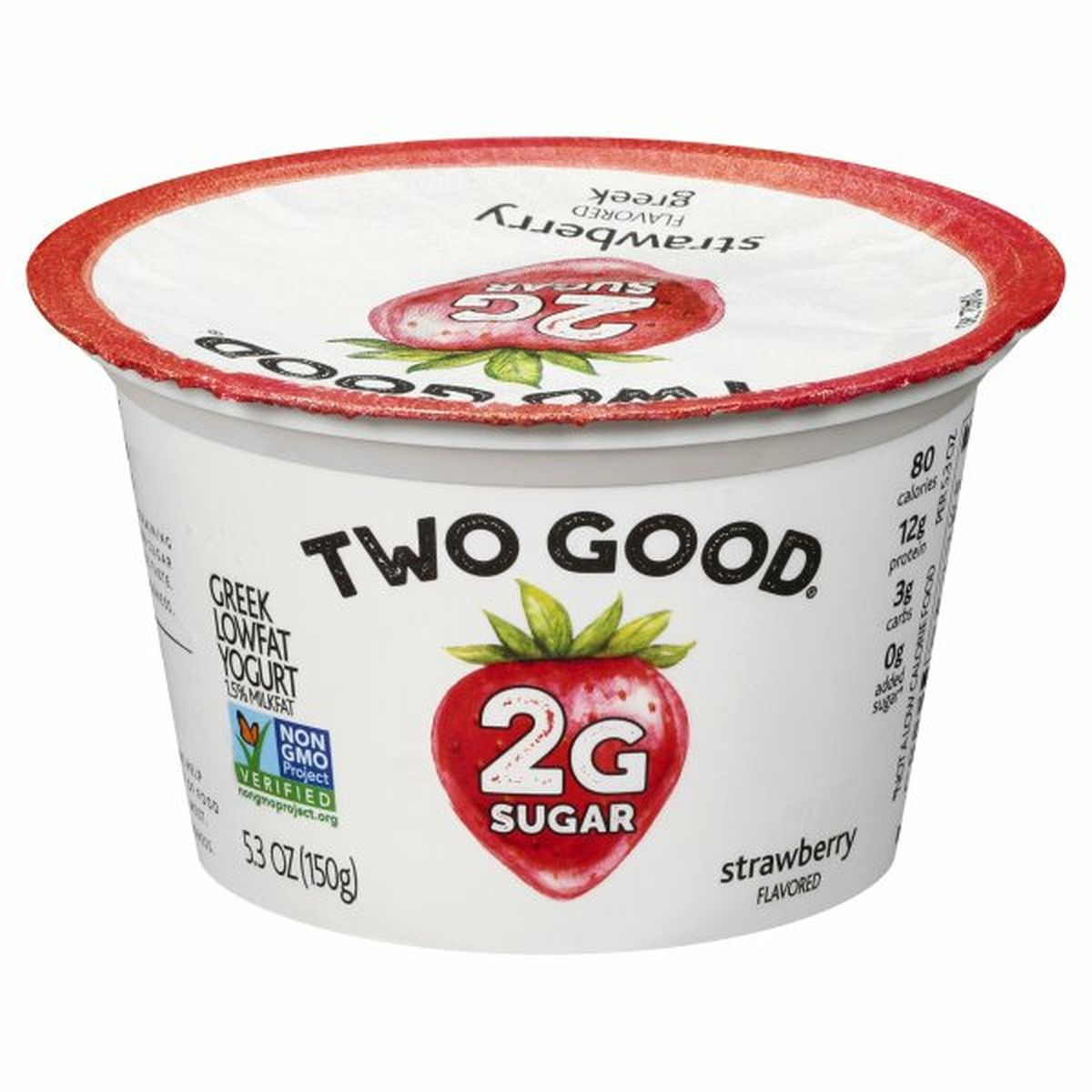 Calories in Two Good Yogurt, Lowfat, Strawberry, Greek