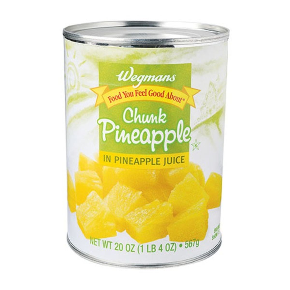 Calories in Wegmans Chunk Pineapple in Pineapple Juice