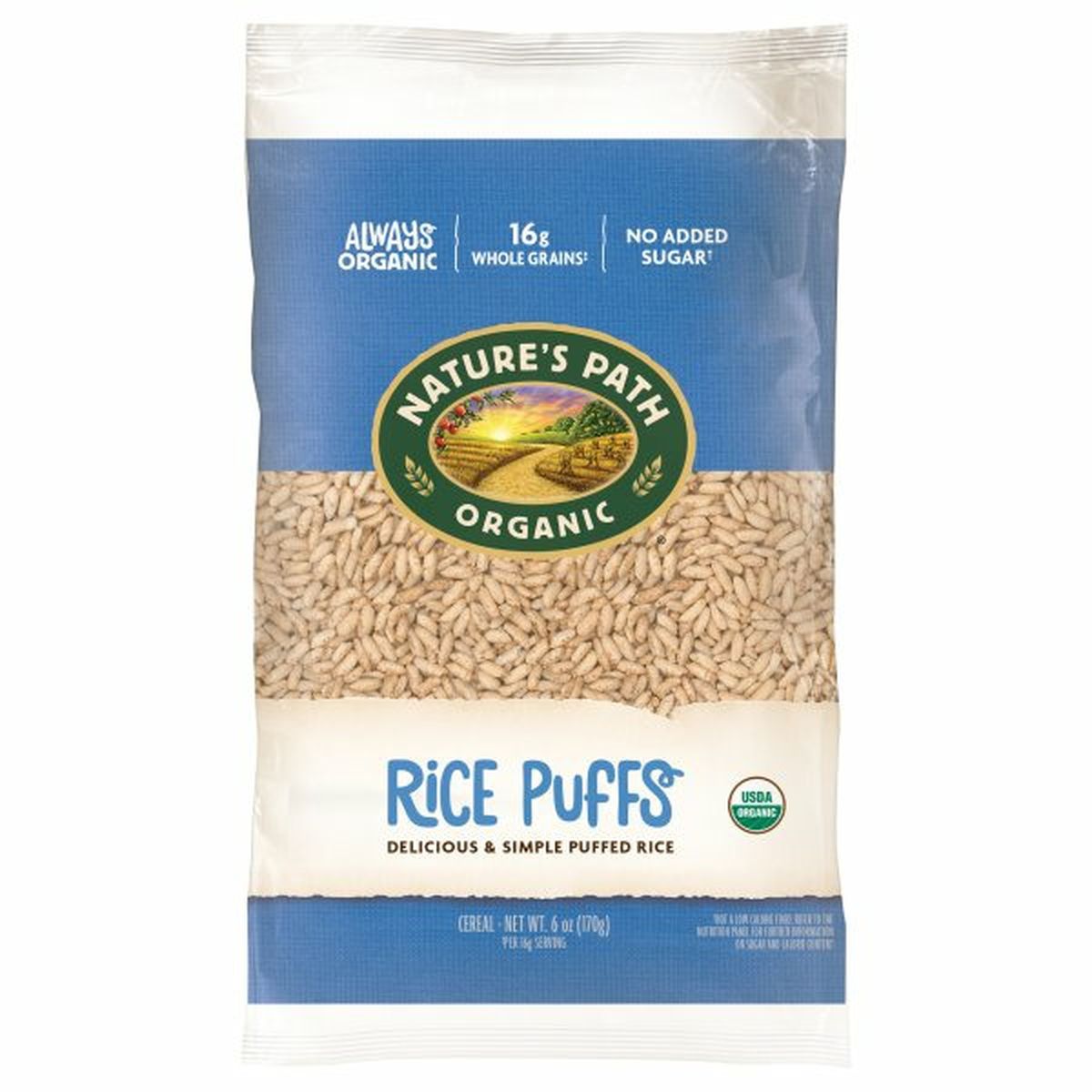 Calories in Nature's Path Cereal, Rice Puffs