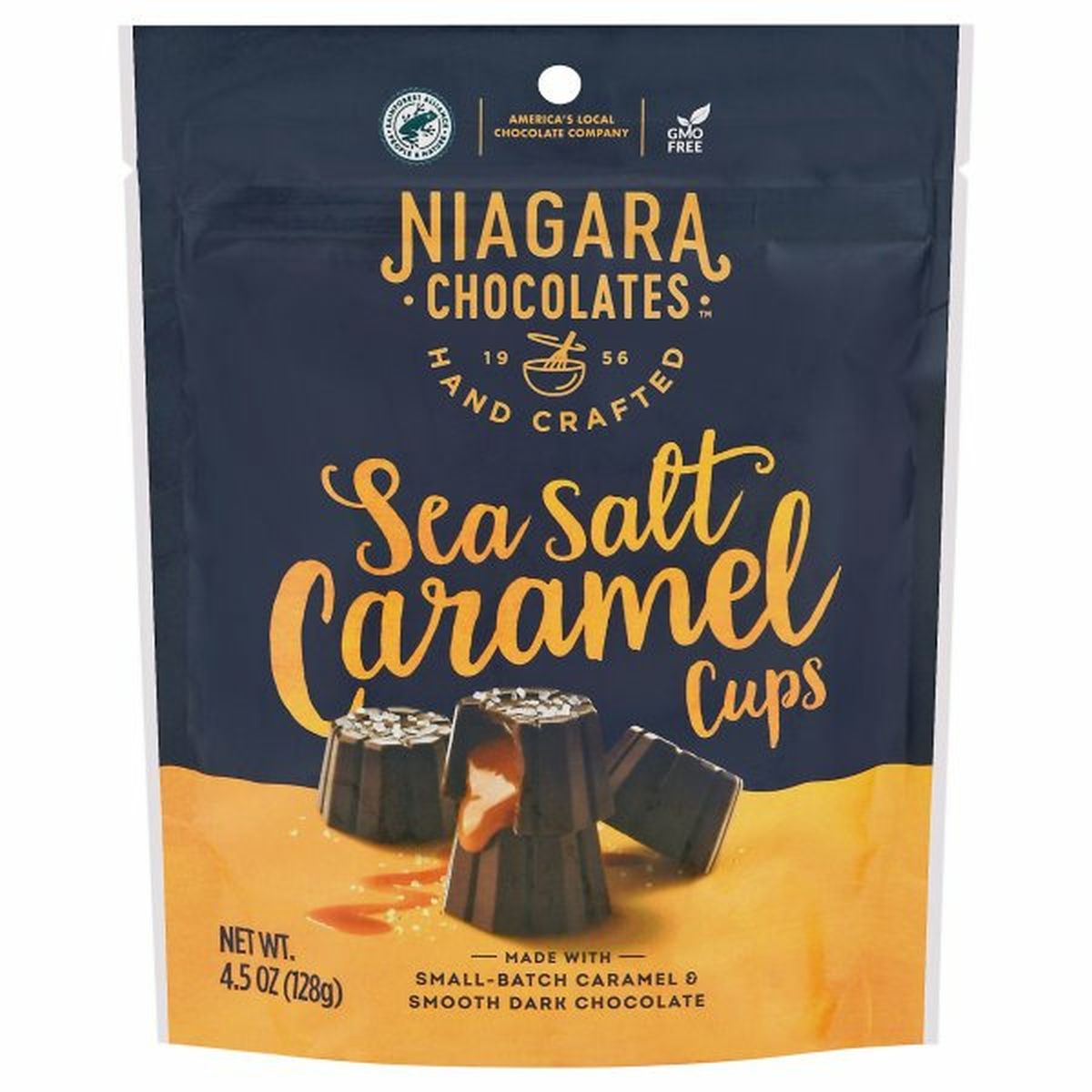 Calories in Niagara Chocolates Sea Salt Caramel Cups