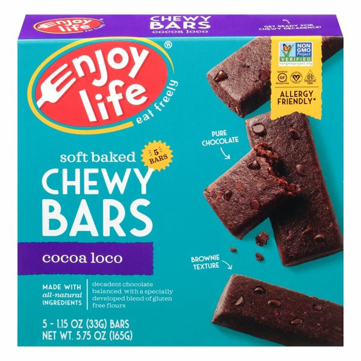 Calories in Enjoy Life Foods Chewy Bars, Cocoa Loco, Soft Baked