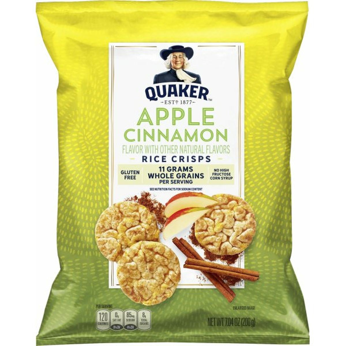 Calories in Quaker Popped Snacks, Apple Cinnamon