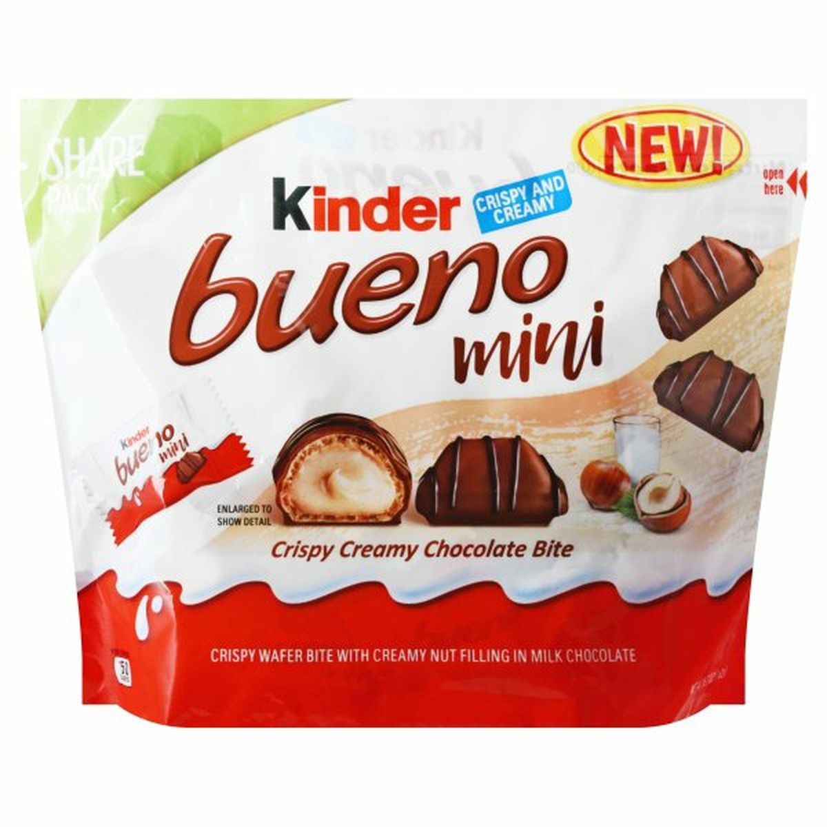 Calories in Kinder Bueno Bueno Chocolate Bite, Mini, Share Pack